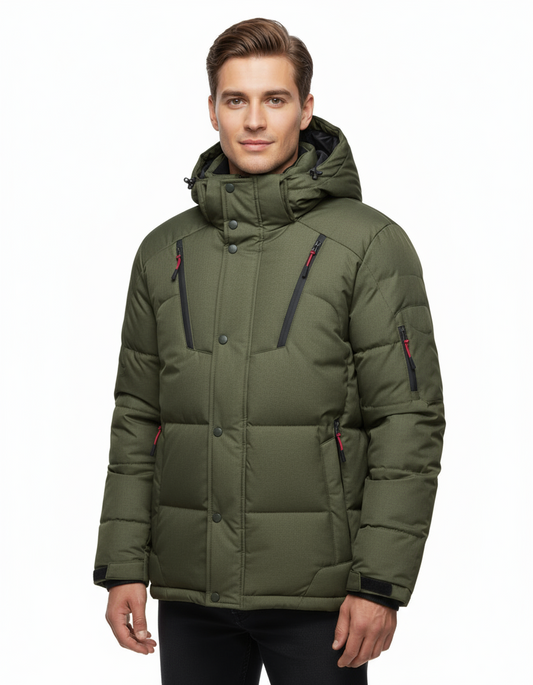 Unisex Hooded Puffer Jacket | Full Zip