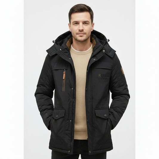Men’s Hooded Water-Resistant Winter Parka