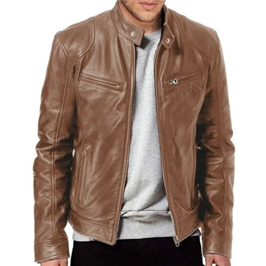 Men’s Leather Biker Jacket