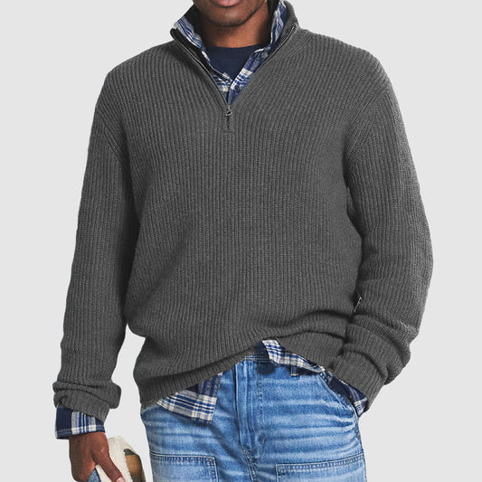 Men’s Quarter Zip Jumper | Cotton Blend